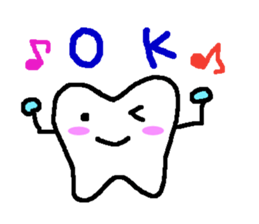 Stamp of the teeth sticker #1692442