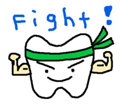 Stamp of the teeth sticker #1692453