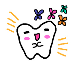 Stamp of the teeth sticker #1692461