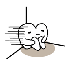 Stamp of the teeth sticker #1692465