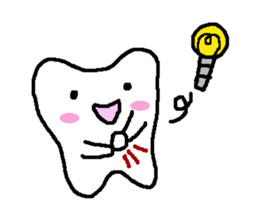 Stamp of the teeth sticker #1692472