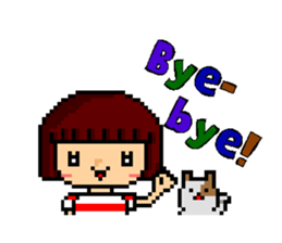 pixel Maru and Coo sticker #1692475