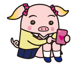 Pleasant pig high school girl JKB BOO sticker #1692795