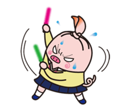 Pleasant pig high school girl JKB BOO sticker #1692800