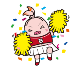 Pleasant pig high school girl JKB BOO sticker #1692804