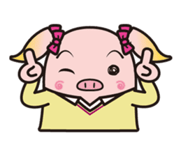 Pleasant pig high school girl JKB BOO sticker #1692815
