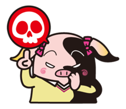 Pleasant pig high school girl JKB BOO sticker #1692819