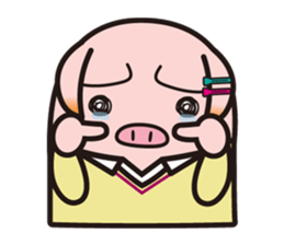 Pleasant pig high school girl JKB BOO sticker #1692823