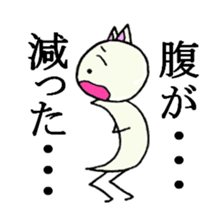 Cat ear snowman sticker #1693754