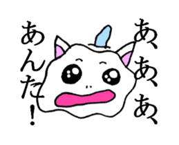 Cat ear snowman sticker #1693765