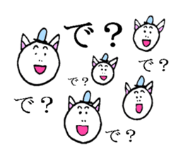 Cat ear snowman sticker #1693789