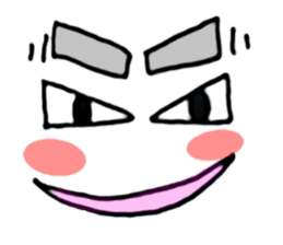 this is a face Sticker sticker #1694085