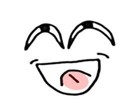 this is a face Sticker sticker #1694105