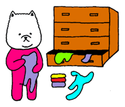 Pomeranian with Colorful Tights Part.3 sticker #1695144
