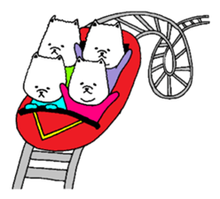 Pomeranian with Colorful Tights Part.3 sticker #1695148