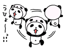 Panda in panda 4 sticker #1696127