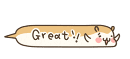 balloon Hamster(English ver) sticker #1696344