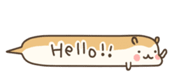 balloon Hamster(English ver) sticker #1696365
