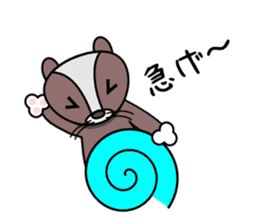 Cute weasel sticker #1696532