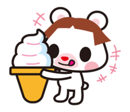 Bobbed hair animals sticker #1696539