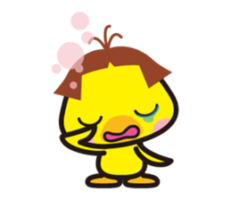 Bobbed hair animals sticker #1696544