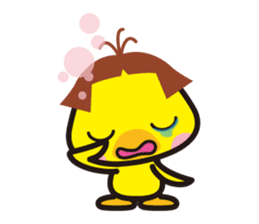 Bobbed hair animals sticker #1696544