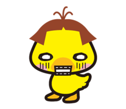 Bobbed hair animals sticker #1696547