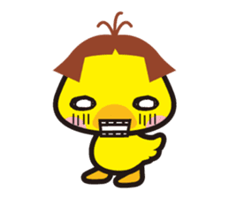 Bobbed hair animals sticker #1696547