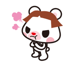 Bobbed hair animals sticker #1696559