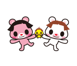 Bobbed hair animals sticker #1696560