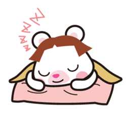 Bobbed hair animals sticker #1696566