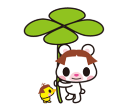 Bobbed hair animals sticker #1696567