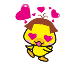 Bobbed hair animals sticker #1696569