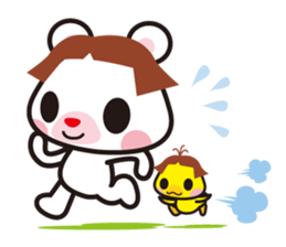 Bobbed hair animals sticker #1696574