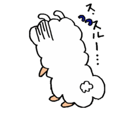 alpaca man sticker #1696698