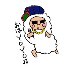 alpaca man sticker #1696699