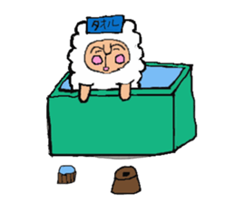 alpaca man sticker #1696701