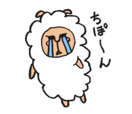 alpaca man sticker #1696702