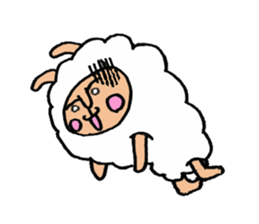 alpaca man sticker #1696704