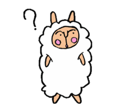 alpaca man sticker #1696707