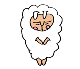 alpaca man sticker #1696710