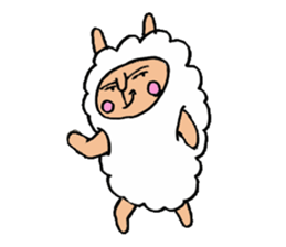 alpaca man sticker #1696712