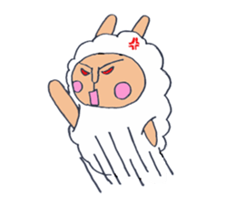 alpaca man sticker #1696714