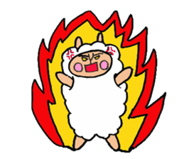 alpaca man sticker #1696716