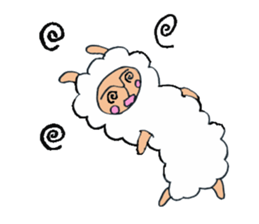 alpaca man sticker #1696717