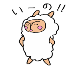 alpaca man sticker #1696719