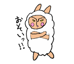 alpaca man sticker #1696720