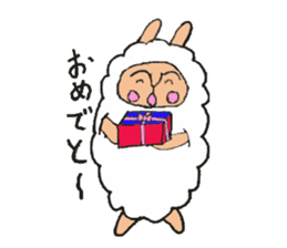 alpaca man sticker #1696721