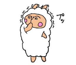 alpaca man sticker #1696722