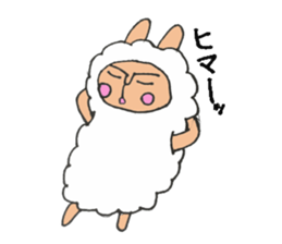 alpaca man sticker #1696726